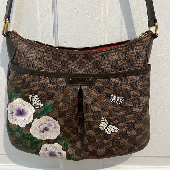 EUC Hand Painted Louis Vuitton Bloomsbury PM - Picture 3 of 11